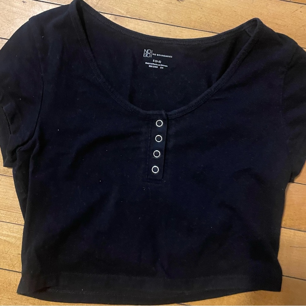 Black Crop Top